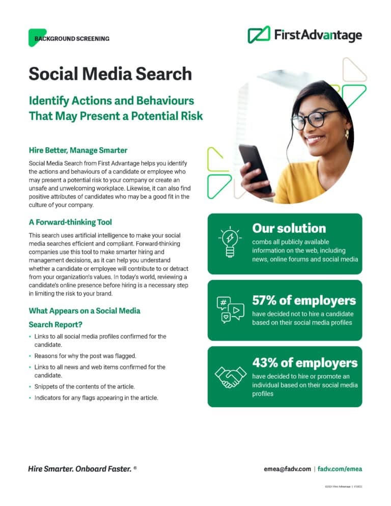 Social Media Search brochure PDF