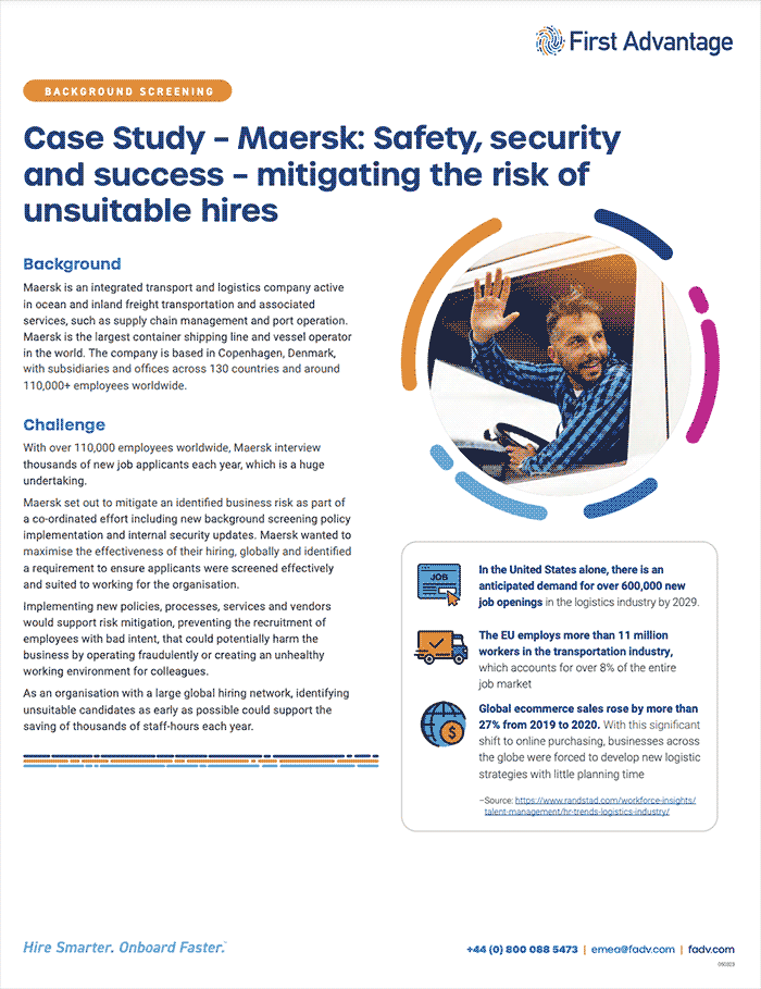 Maersk casestudy