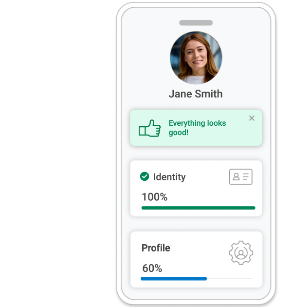 A screenshot of First Advantage's identity product
