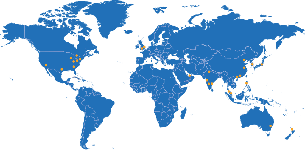 First Advantage global reach background check services worldwide map