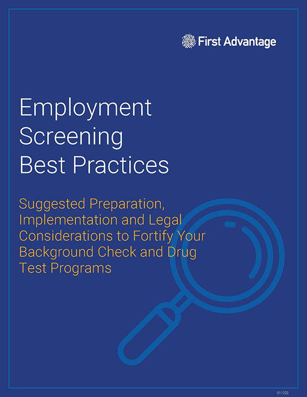 Employment Screening Best Practices | First Advantage