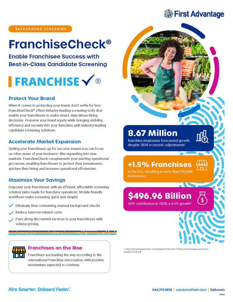 FranchiseCheck brochure