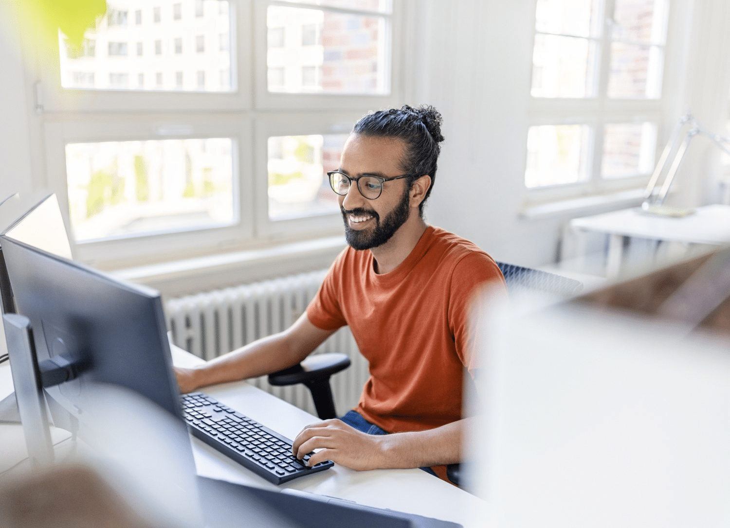 Customer using Enterprise Advantage at work