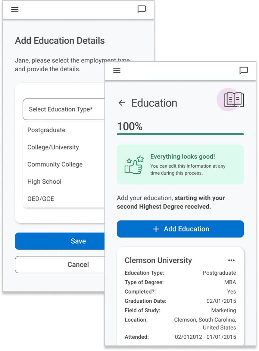 Education verified