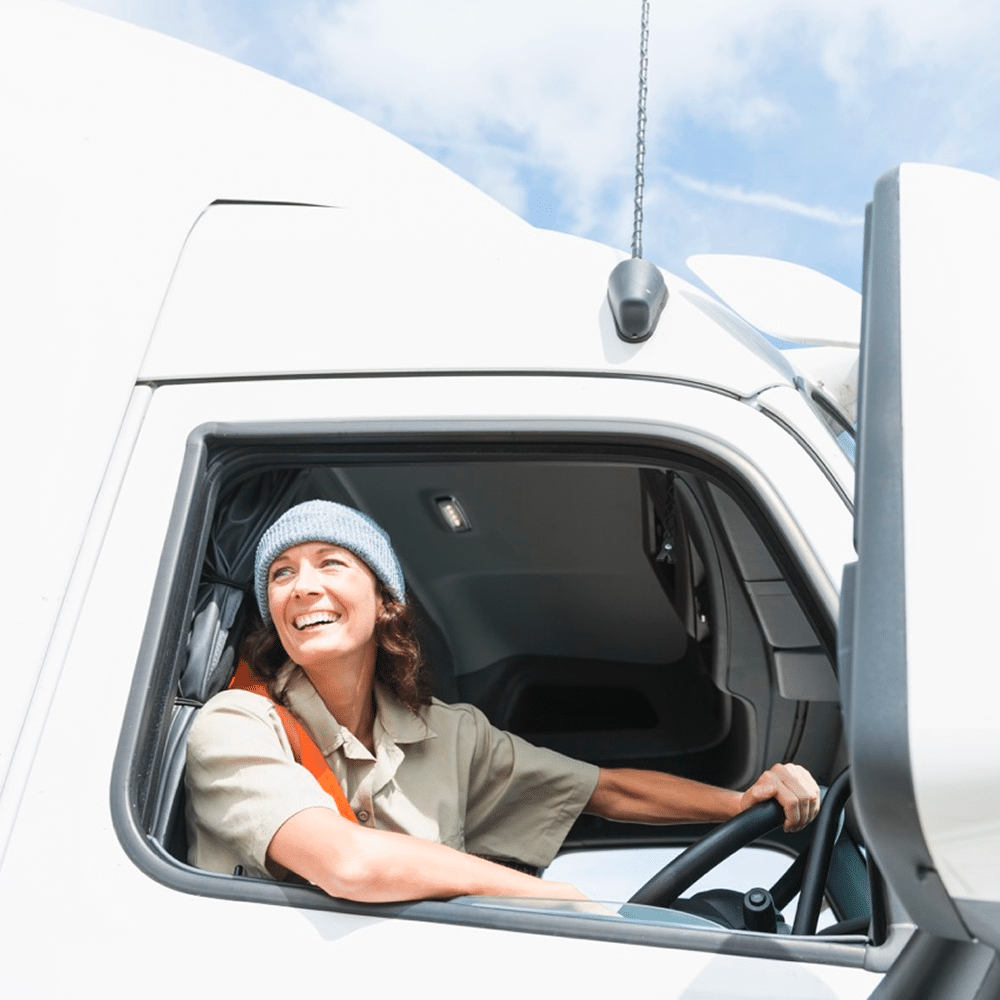 A women trucker.